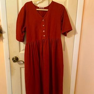 Little cottonwood midi length prairie dress